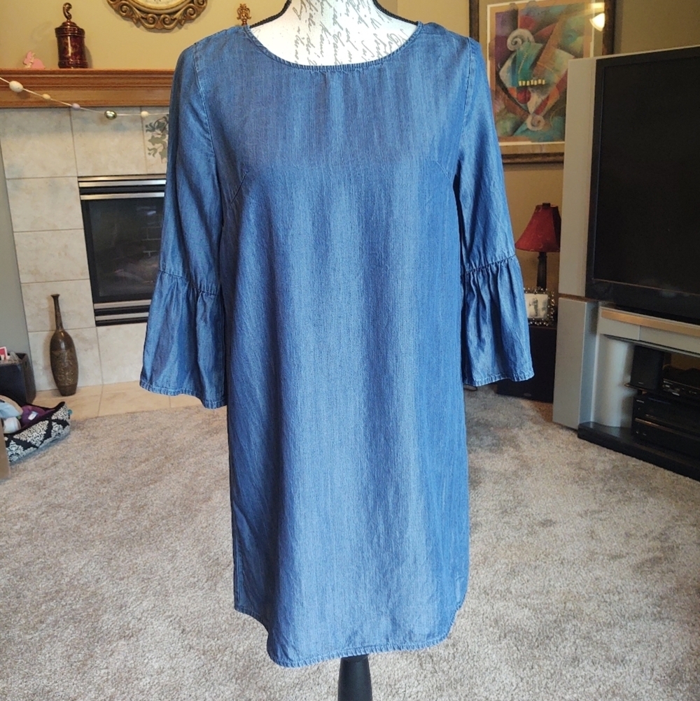 Paper Crane Small Jean Look Dress!